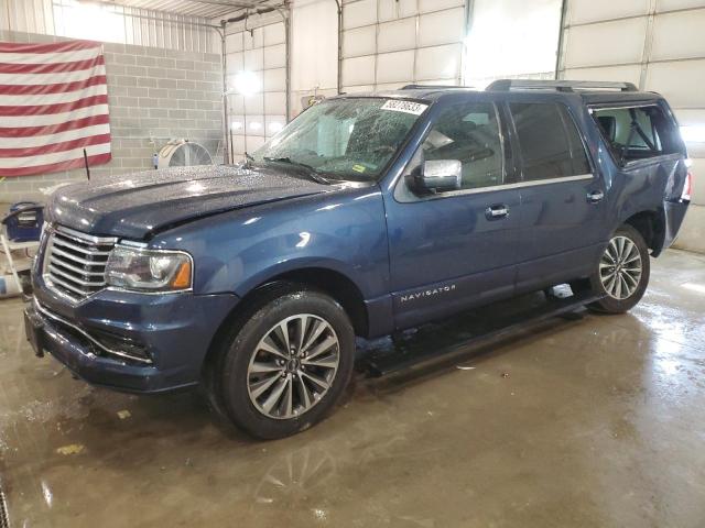 5LMJJ3JT9FEJ02722 - 2015 LINCOLN NAVIGATOR L BLUE photo 1