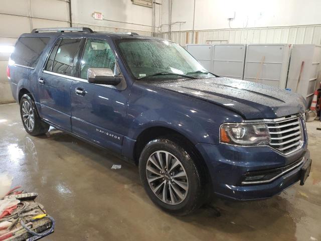 5LMJJ3JT9FEJ02722 - 2015 LINCOLN NAVIGATOR L BLUE photo 4