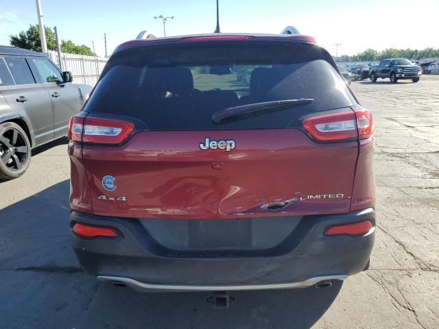 1C4PJMDS7EW236535 - 2014 JEEP CHEROKEE LIMITED BURGUNDY photo 6