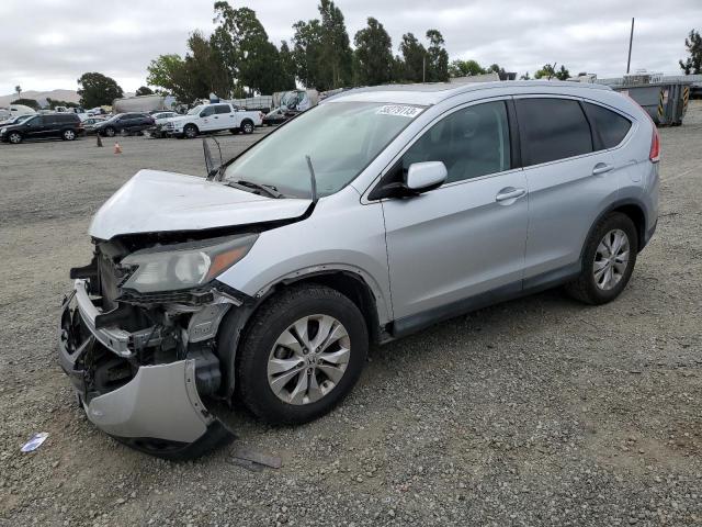 2HKRM3H70EH515816 - 2014 HONDA CR-V EXL SILVER photo 1