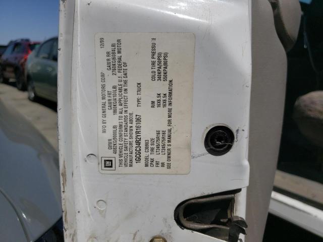 1GCGC34R2YR161067 - 2000 CHEVROLET SILVERADO C3500 WHITE photo 13