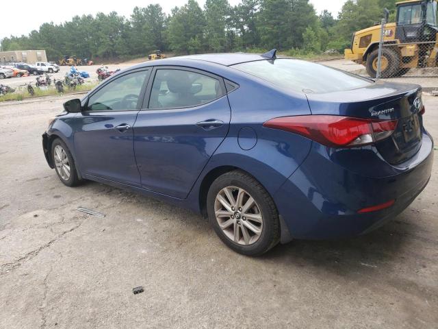 5NPDH4AE3FH622518 - 2015 HYUNDAI ELANTRAGLS SE BLUE photo 2