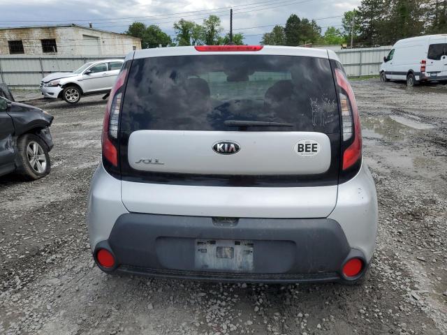 KNDJN2A26G7848810 - 2016 KIA SOUL SILVER photo 6