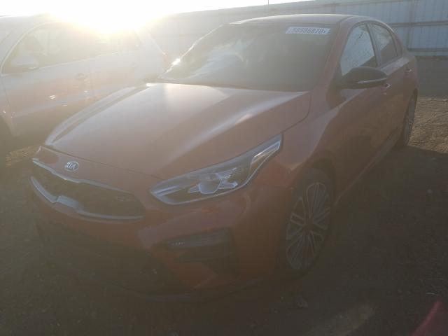 3KPF44AC8LE160170 - 2020 KIA FORTE GT ORANGE photo 2