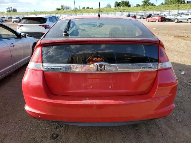 JHMZE2H39DS005421 - 2013 HONDA INSIGHT RED photo 6