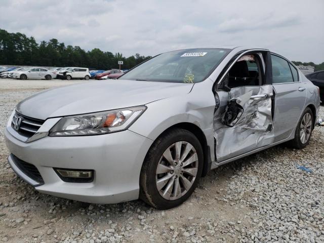 1HGCR3F96EA004549 - 2014 HONDA ACCORD TOURING SILVER photo 1