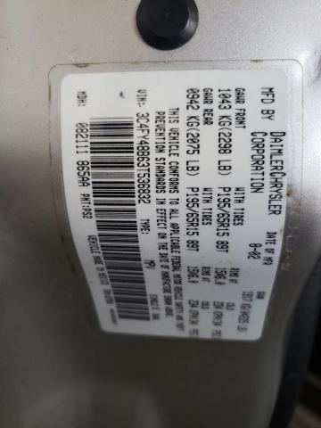 3C4FY48B63T536832 - 2003 CHRYSLER PT CRUISER CLASSIC 银色 照片 12