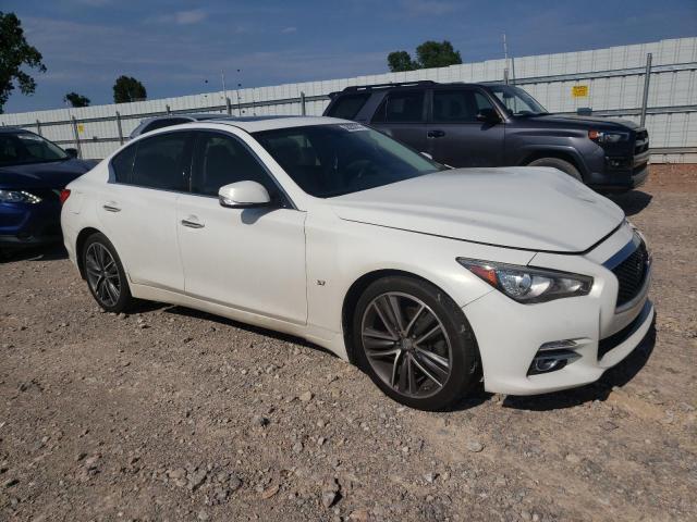 JN1BV7ARXEM708145 - 2014 INFINITI Q50 BASE WHITE photo 4