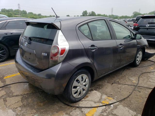 JTDKDTB38D1548110 - 2013 TOYOTA PRIUS C GRAY photo 3