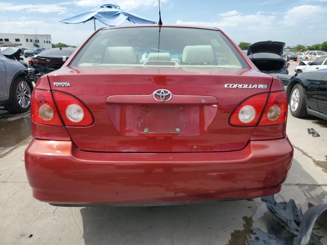 JTDBR32E860096316 - 2006 TOYOTA COROLLA CE MAROON photo 6