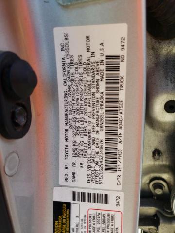 5TEJU62N45Z140676 - 2005 TOYOTA TACOMA DOUBLE CAB PRERUNNER SILVER photo 13