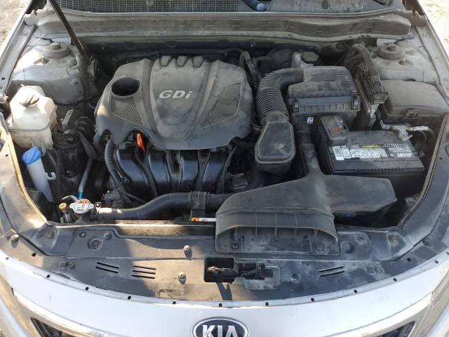 KNAGM4A76D5352687 - 2013 KIA OPTIMA LX SILVER photo 11