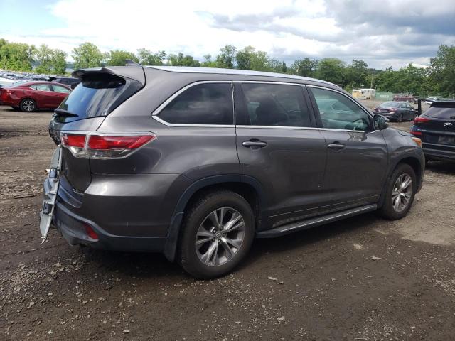 5TDJKRFH9FS120157 - 2015 TOYOTA HIGHLANDER XLE Մոխրագույն լուսանկար 3