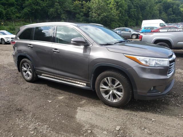 5TDJKRFH9FS120157 - 2015 TOYOTA HIGHLANDER XLE Մոխրագույն լուսանկար 4