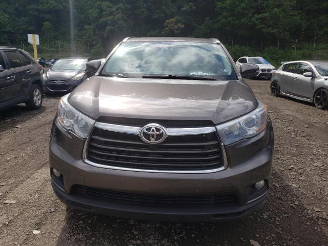 5TDJKRFH9FS120157 - 2015 TOYOTA HIGHLANDER XLE Մոխրագույն լուսանկար 5