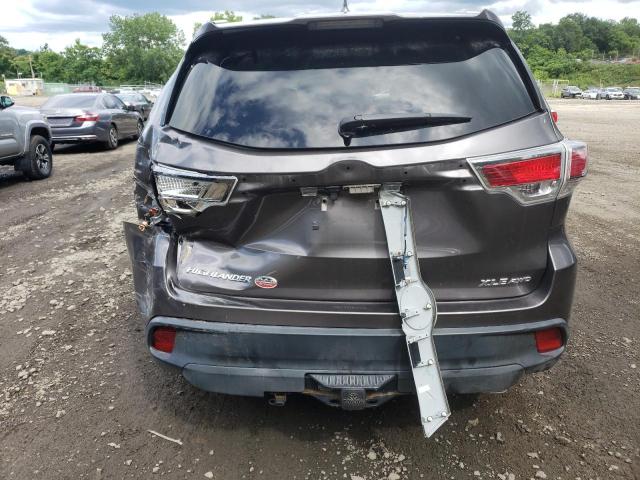5TDJKRFH9FS120157 - 2015 TOYOTA HIGHLANDER XLE Մոխրագույն լուսանկար 6