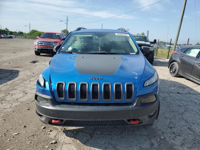 1C4PJMBS6HW589985 - 2017 JEEP CHEROKEE TRAILHAWK BLUE photo 5