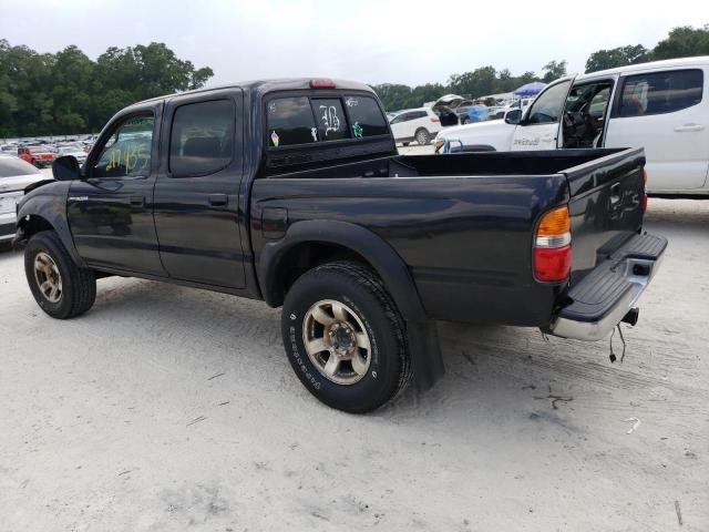 5TEGN92N82Z021128 - 2002 TOYOTA TACOMA DOUBLE CAB PRERUNNER BLACK photo 2