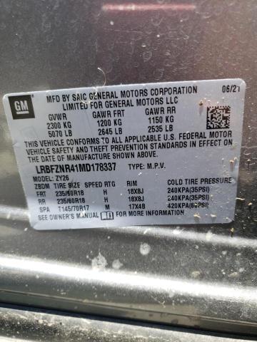 LRBFZNR41MD178337 - 2021 BUICK ENVISION ESSENCE Gümüş foto 13
