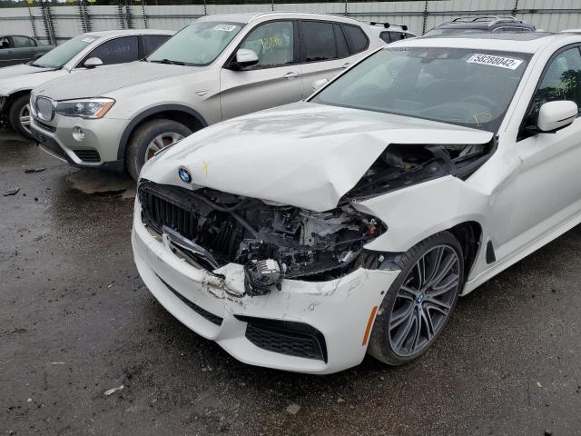 WBAJE5C53KWW37679 - 2019 BMW 540 I WHITE photo 9