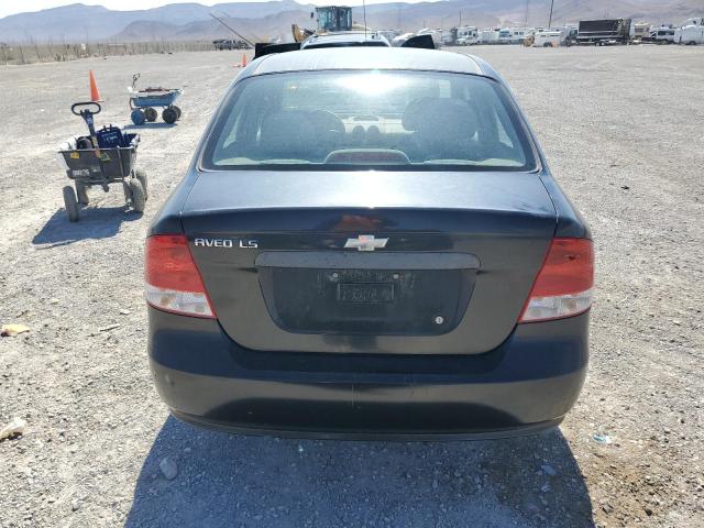 KL1TD52645B474018 - 2005 CHEVROLET AVEO BASE BLACK photo 6