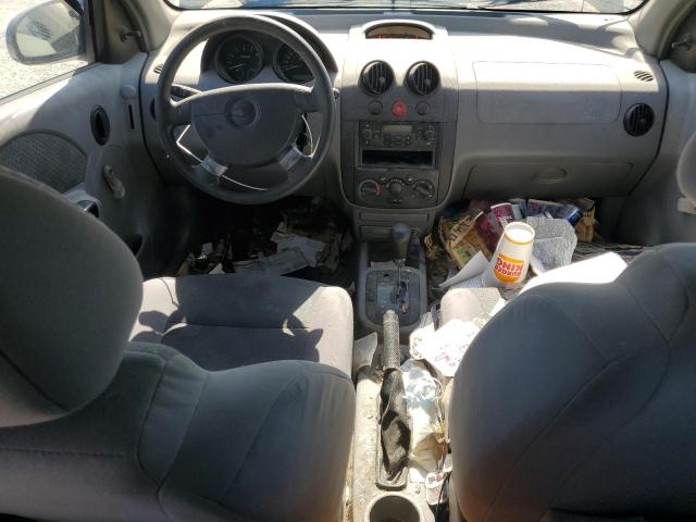 KL1TD52645B474018 - 2005 CHEVROLET AVEO BASE BLACK photo 8