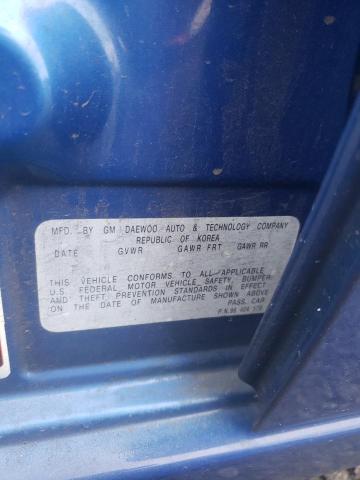 KL1TJ52614B183855 - 2004 CHEVROLET AVEO LS 蓝色 照片 12