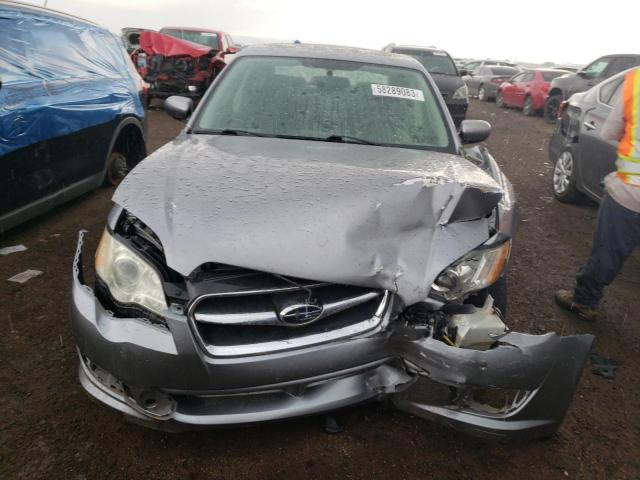 4S3BL616887223654 - 2008 SUBARU LEGACY 2.5I GRAY photo 5