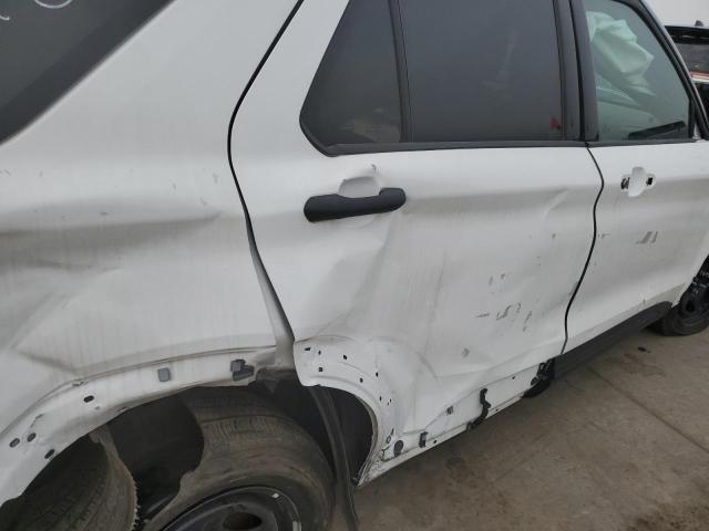 1FM5K8AB4LGD01019 - 2020 FORD EXPLORER POLICE INTERCEPTOR WHITE photo 10