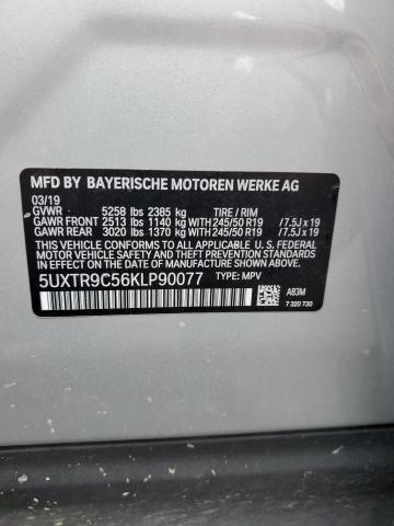 5UXTR9C56KLP90077 - 2019 BMW X3 XDRIVE30I SILVER photo 13