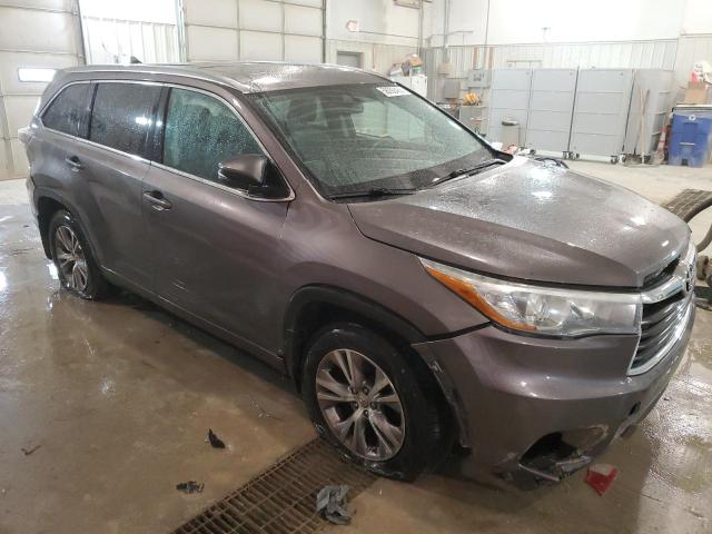 5TDJKRFH2FS125622 - 2015 TOYOTA HIGHLANDER XLE Boz foto 4