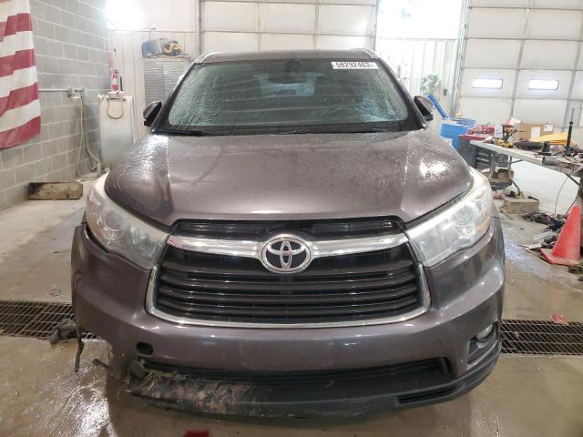 5TDJKRFH2FS125622 - 2015 TOYOTA HIGHLANDER XLE Boz foto 5