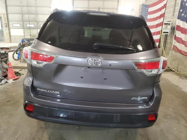 5TDJKRFH2FS125622 - 2015 TOYOTA HIGHLANDER XLE Boz foto 6