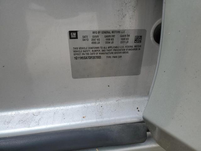 1G11H5SA7DF287803 - 2013 CHEVROLET MALIBU LTZ 银色 照片 12