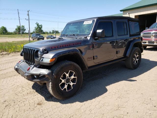 1C4HJXFN1MW566859 - 2021 JEEP WRANGLER RUBICON GRAY photo 1