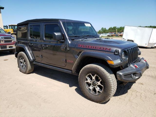 1C4HJXFN1MW566859 - 2021 JEEP WRANGLER RUBICON GRAY photo 4