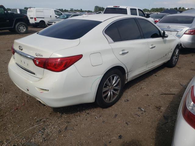 JN1BV7ARXFM394773 - 2015 INFINITI Q50 BASE WHITE photo 3