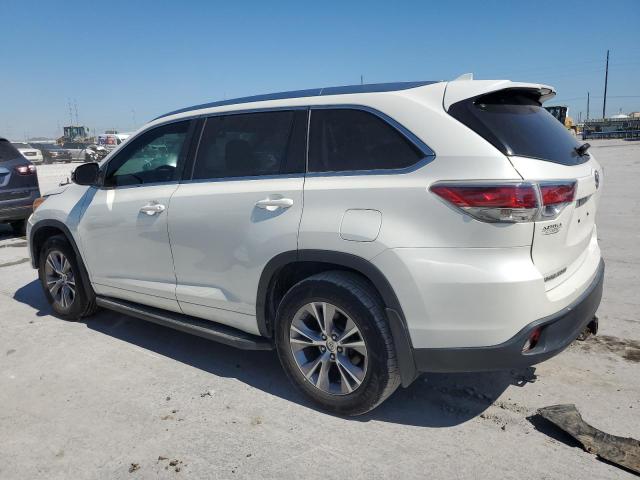 5TDKKRFH9ES022040 - 2014 TOYOTA HIGHLANDER XLE WHITE photo 2