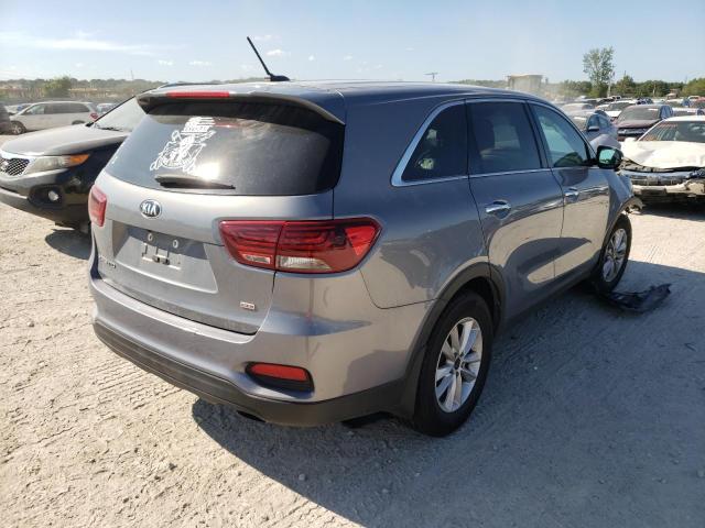 5XYPG4A36KG596822 - 2019 KIA SORENTO L GRAY photo 4