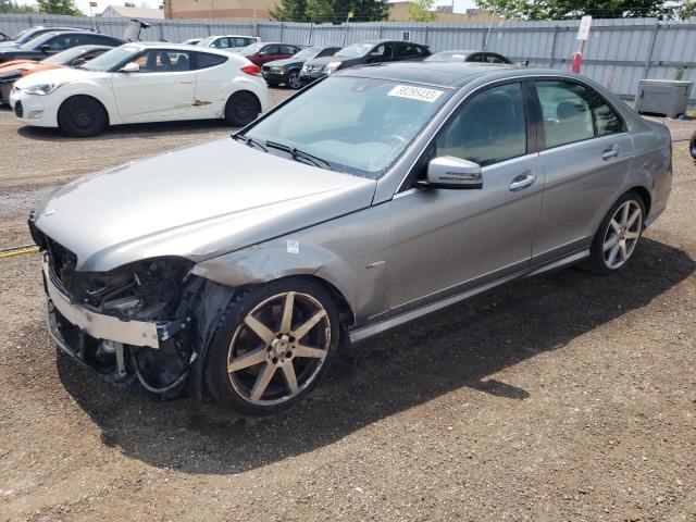 WDDGF8JB2CA634586 - 2012 MERCEDES-BENZ C 350 4MATIC SILVER photo 1