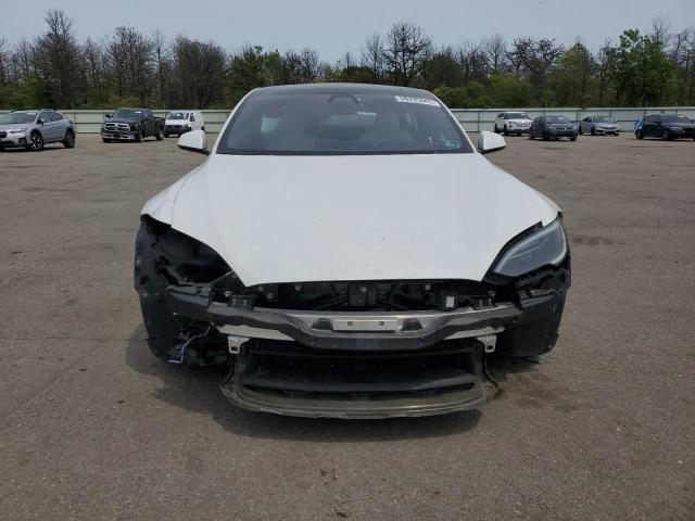 5YJSA1E57NF487187 - 2022 TESLA MODEL S WHITE photo 5