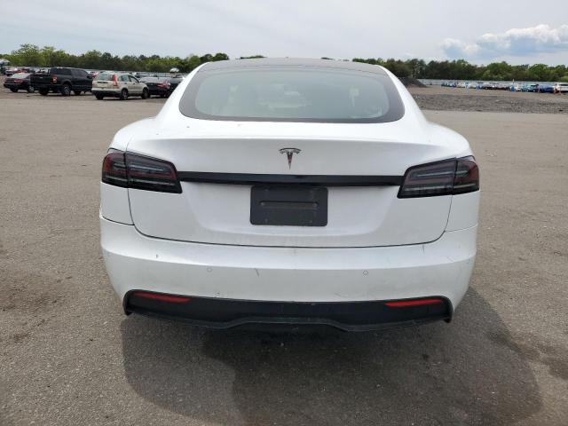 5YJSA1E57NF487187 - 2022 TESLA MODEL S WHITE photo 6
