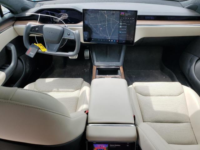 5YJSA1E57NF487187 - 2022 TESLA MODEL S WHITE photo 8