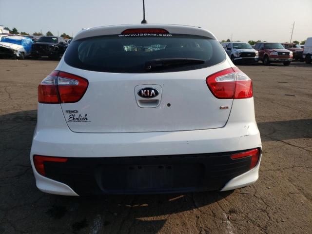 KNADM5A32G6635656 - 2016 KIA RIO LX WHITE photo 6