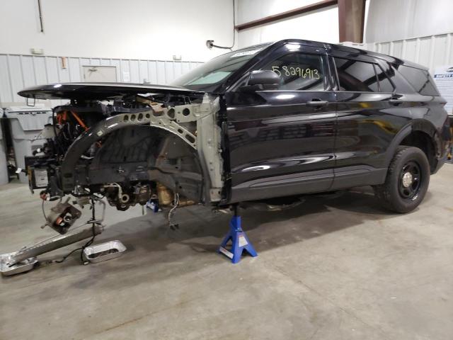 1FM5K8AW5MNA00940 - 2021 FORD EXPLORER POLICE INTERCEPTOR შავი ფოტო 1