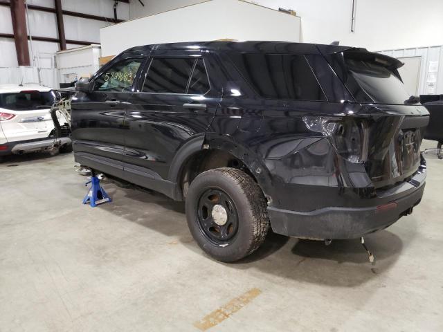 1FM5K8AW5MNA00940 - 2021 FORD EXPLORER POLICE INTERCEPTOR BLACK photo 2