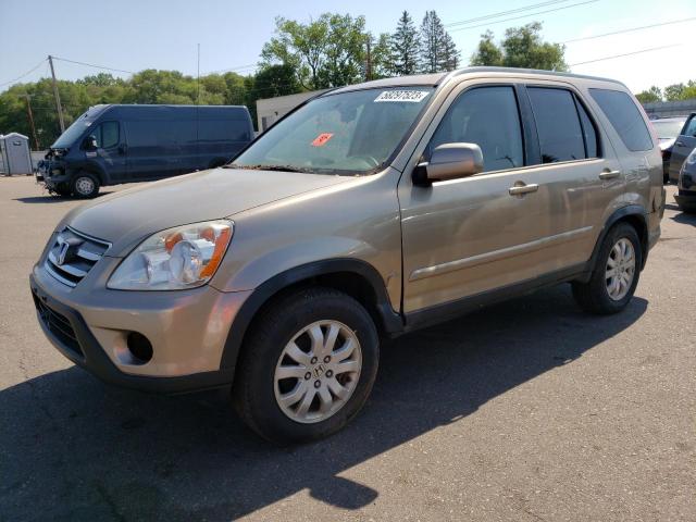 JHLRD78965C024738 - 2005 HONDA CR-V SE TAN photo 1