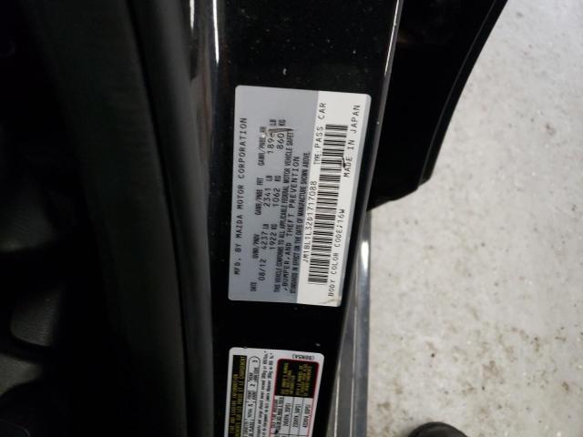 JM1BL1L32D1717088 - 2013 MAZDA SPEED 3 Қара фото 12