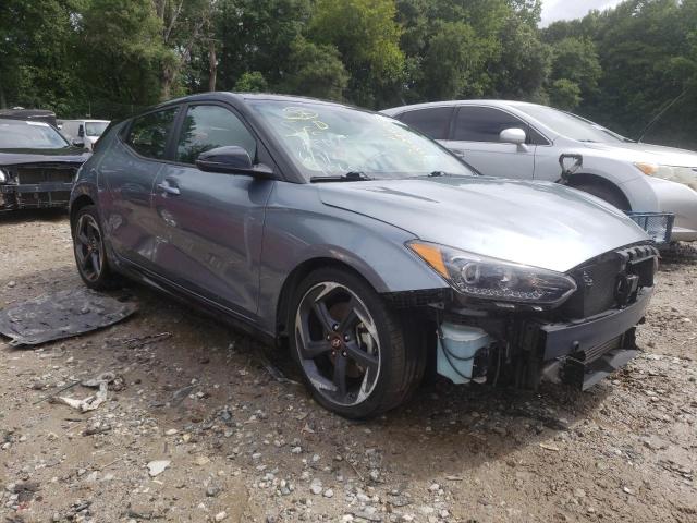 KMHTH6AB3LU021068 - 2020 HYUNDAI VELOSTER TURBO BLUE photo 4