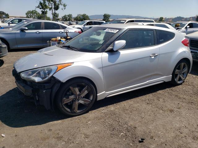 KMHTC6AE0DU108260 - 2013 HYUNDAI VELOSTER TURBO SILVER photo 1